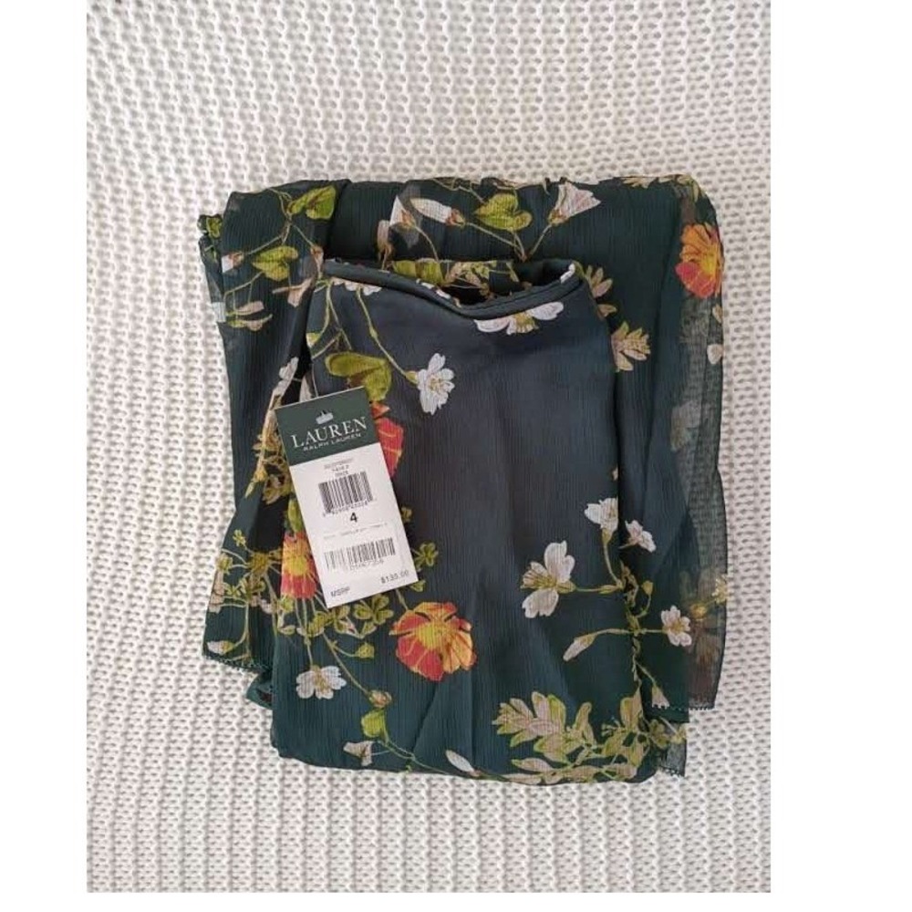 Lauren Ralph Lauren NWT Floral Tiered Maxi Skirt Cottagecore Boho 4 W29 $135 - Picture 13 of 14